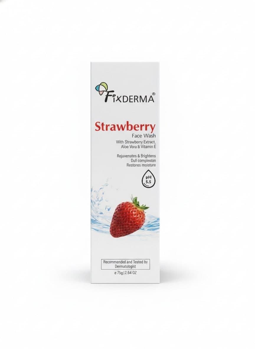 fix derma strawberry face wash