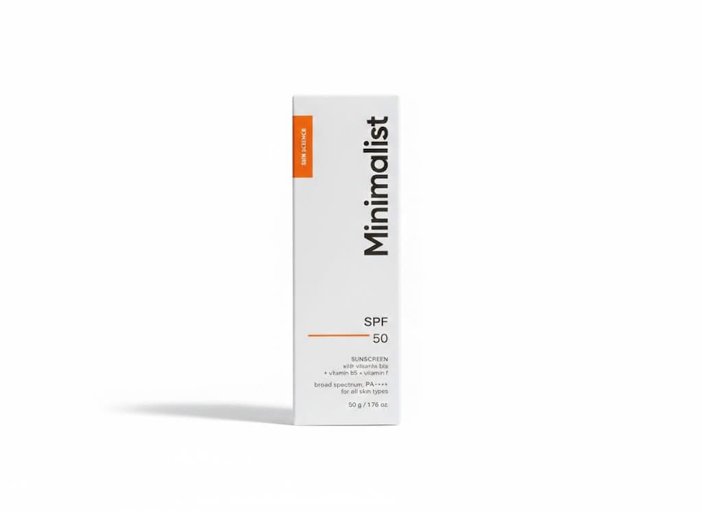 Minimalist SPF50 sunscreen