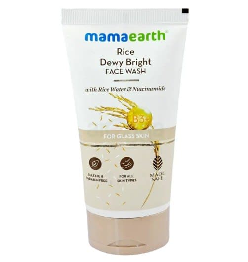 Mamaearth Rice-Dewy Bright Face Wash